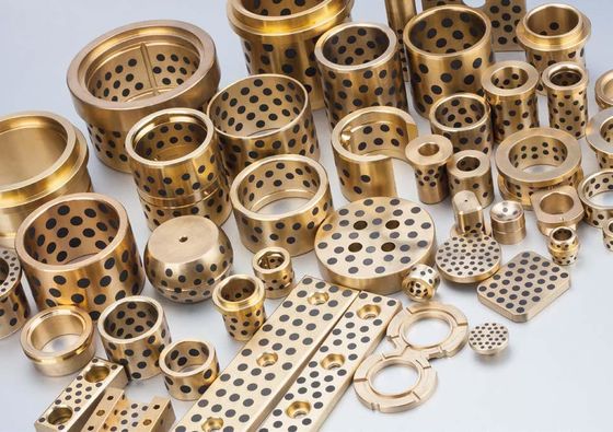 Bushing Lengan Perunggu Cor Tahan Pelumas Padat