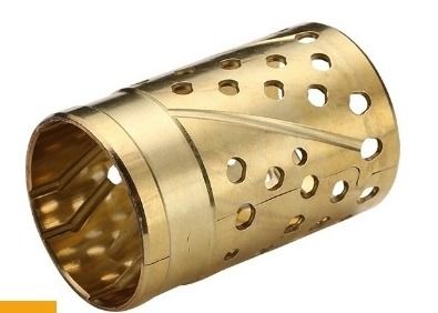 Bushing Lengan Perunggu CuZn32 Kapasitas Beban Tinggi Dengan Pelumas