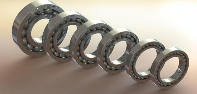 GCr15 AISI440C Hybrid Ceramic Ball Bearings Untuk Inner / Outer Ring 0